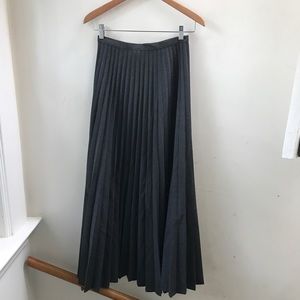Vintage Jill Stuart long pleated skirt wool